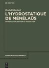 book: L’hydrostatique de Ménélaüs