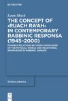 book: The Concept of ›Ruach Ra‘ah‹ in Contemporary Rabbinic Responsa (1945–2000)