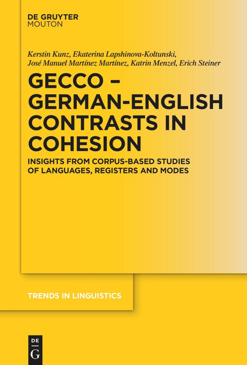 book: GECCo - German-English Contrasts in Cohesion