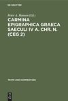 book: Carmina Epigraphica Graeca Saeculi IV a. Chr. n. (CEG 2)