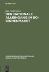 book: Der nationale Alleingang im EG-Binnenmarkt