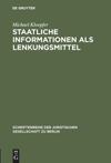 book: Staatliche Informationen als Lenkungsmittel