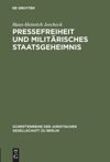 book: Pressefreiheit und militärisches Staatsgeheimnis