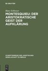 book: Montesquieu: Der aristokratische Geist der Aufklärung