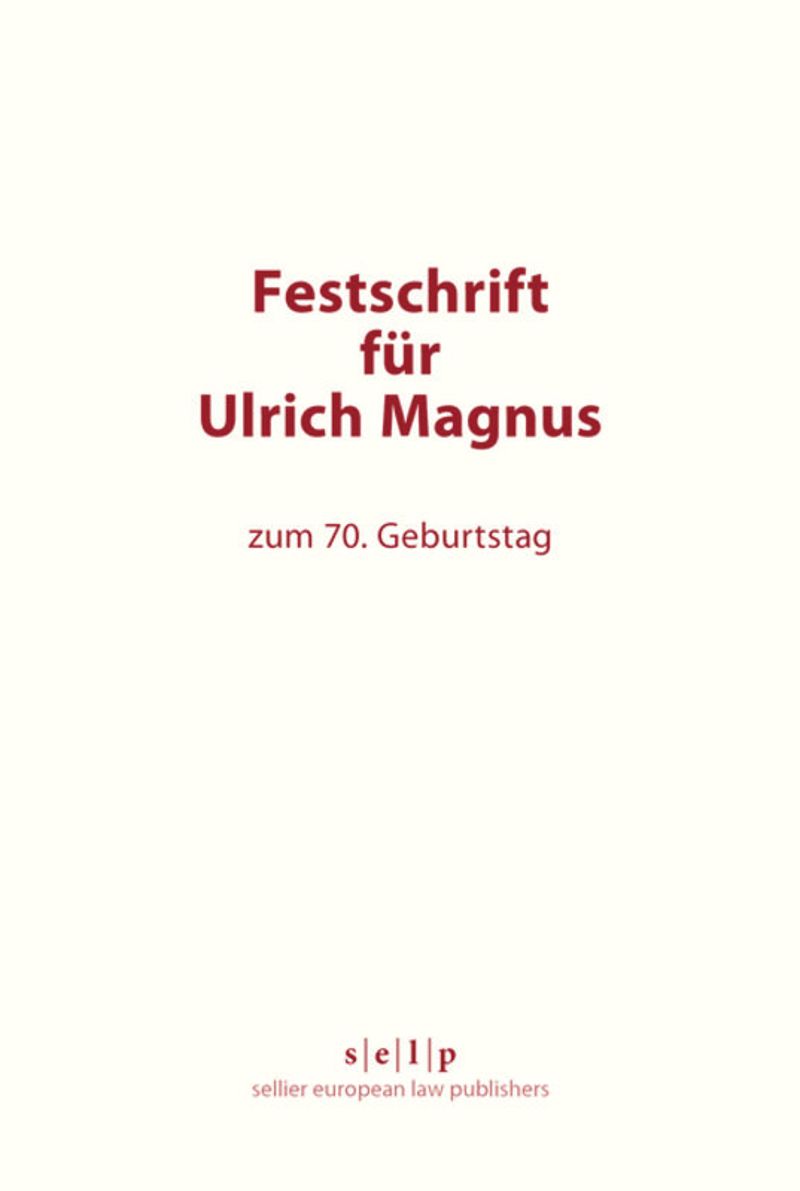 book: Festschrift für Ulrich Magnus