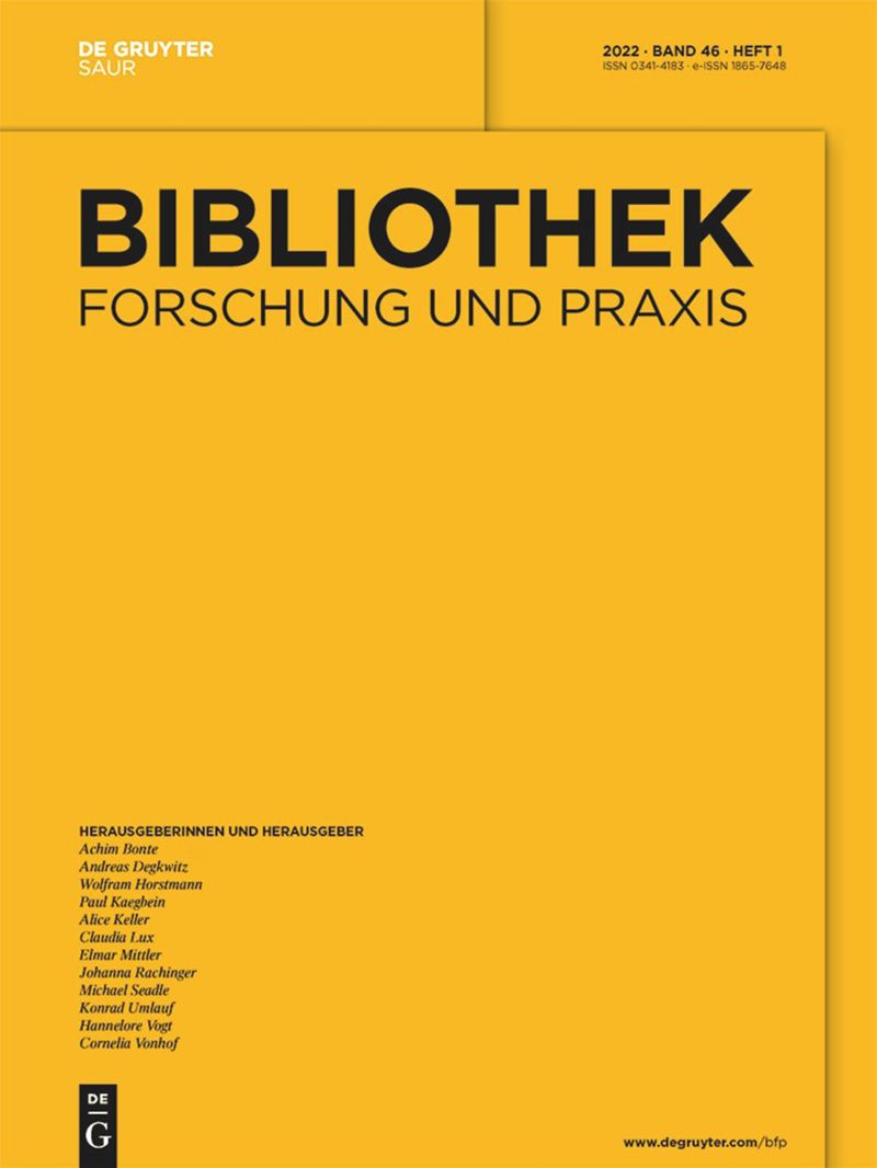 journal: Bibliothek Forschung und Praxis