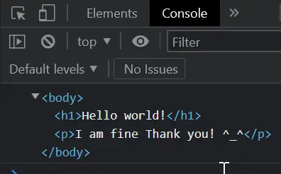 Verwenden Sie die DOMParser()-Schnittstelle, um eine Zeichenfolge in ein HTML-Objekt zu konvertieren