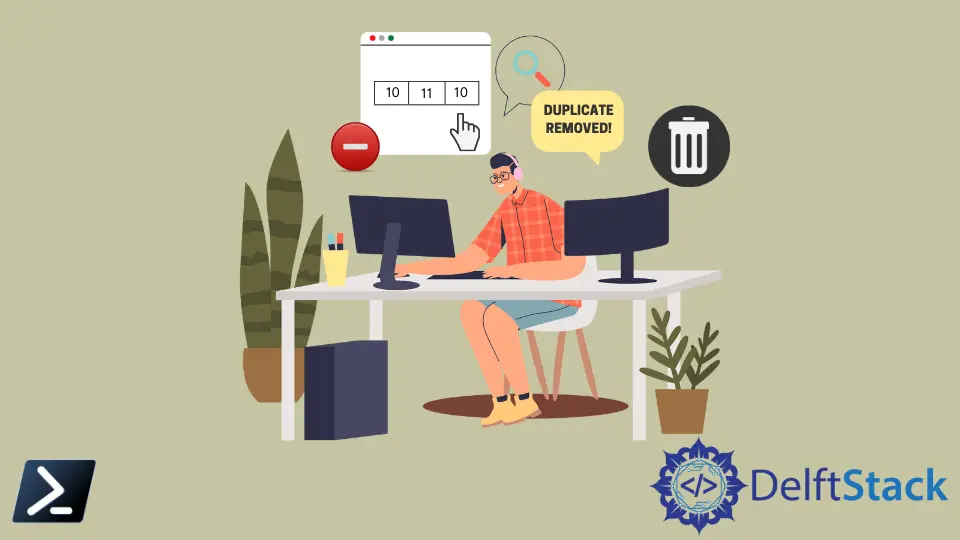 Wie man doppelte Werte aus einem PowerShell-Array entfernt