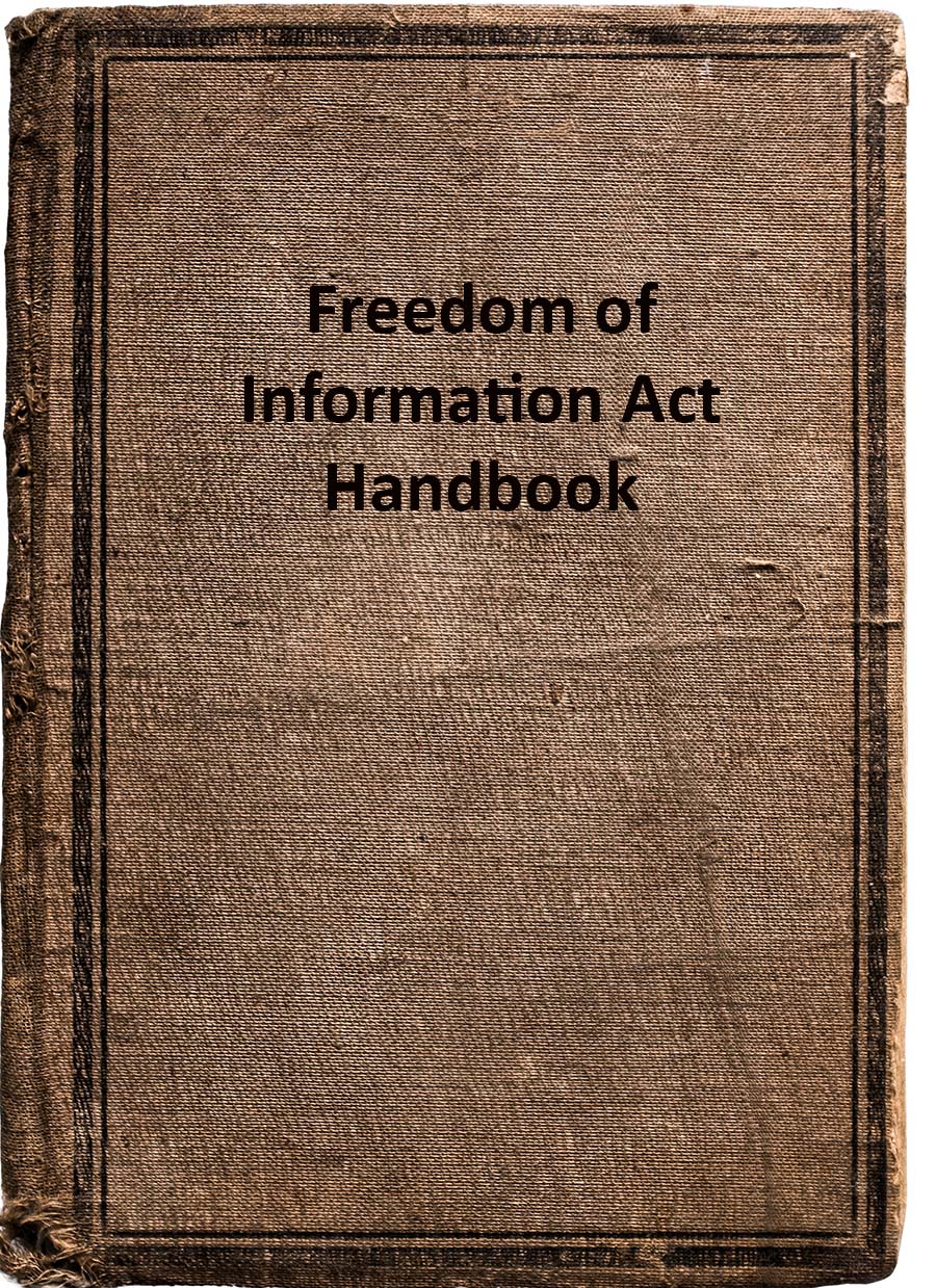This photo illustrates a book with the title Freedom of Information Act