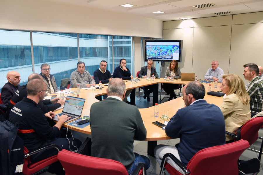 Diputación mantiene una reunión de coordinación de emergencias ante la DANA