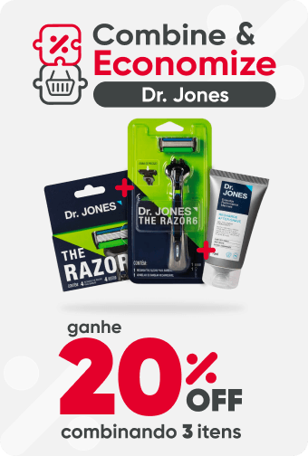 Combine e economize Dr. Jones em promoção