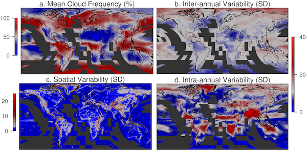 An image of the global cloud data.