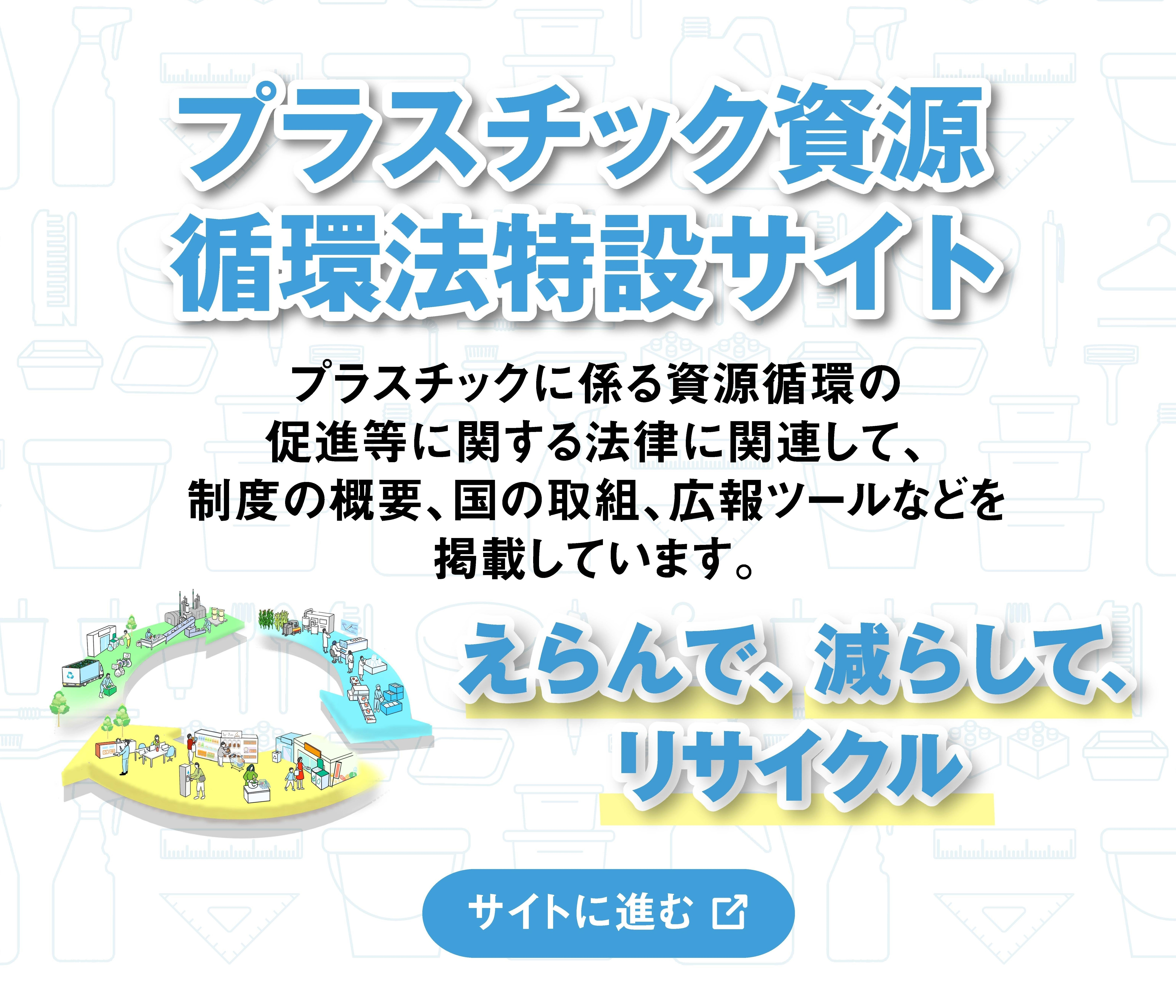 プラスチックは、えらんで、減らして、リサイクル