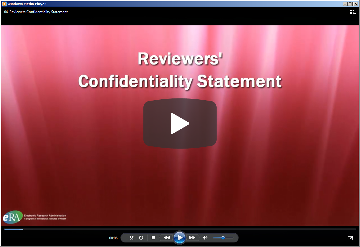 Confidentiality Statement