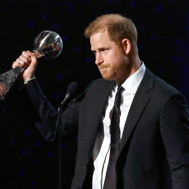 Prince Harry accepts the Pat Tillman Award for Service at the 2024 ESPY Awards.