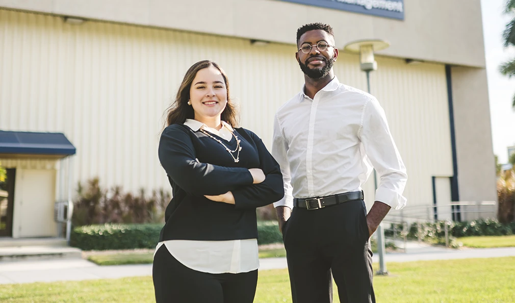 Two FIU students at BBC campus