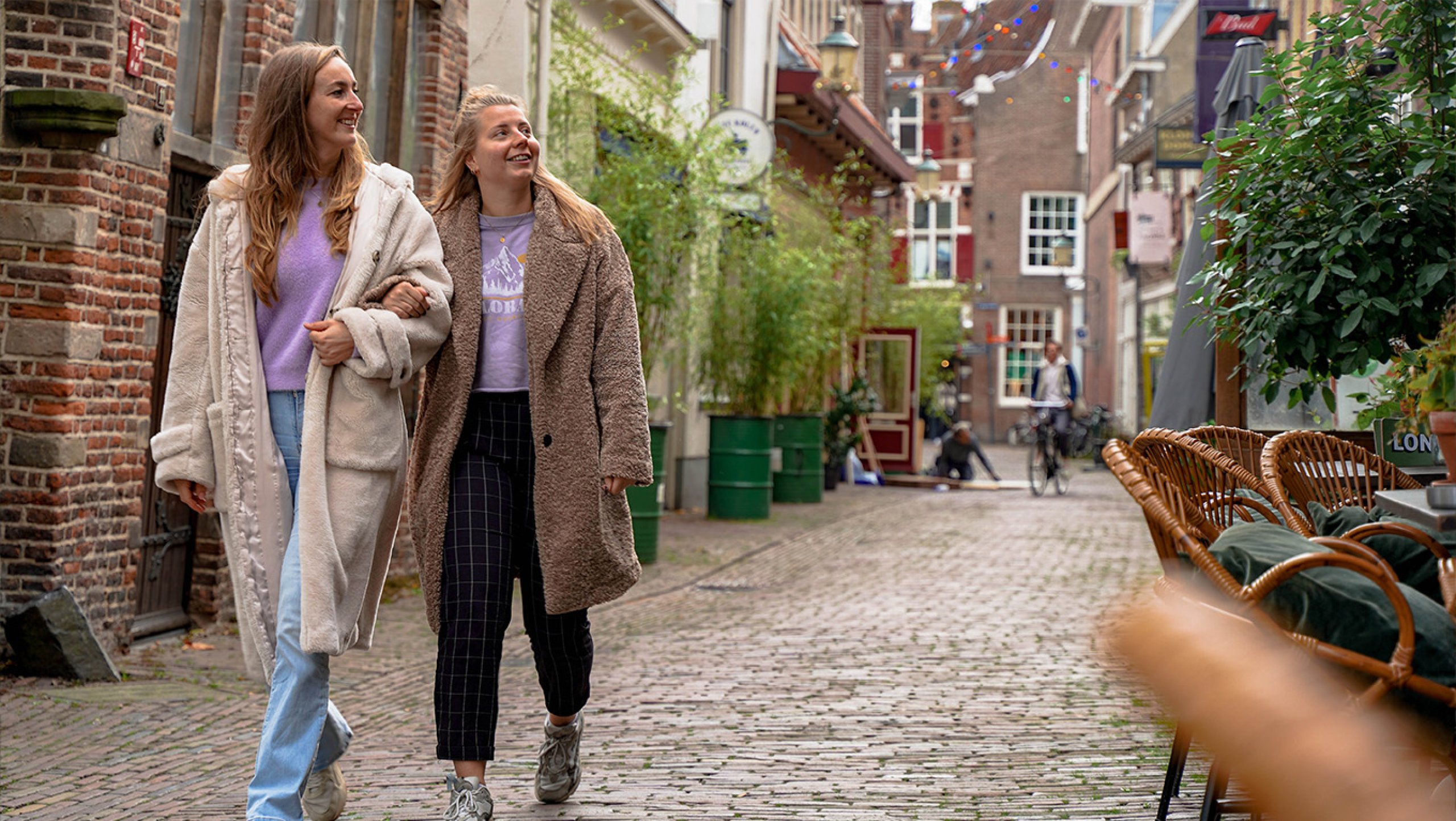 Ladies enjoy downtown Amersfoort