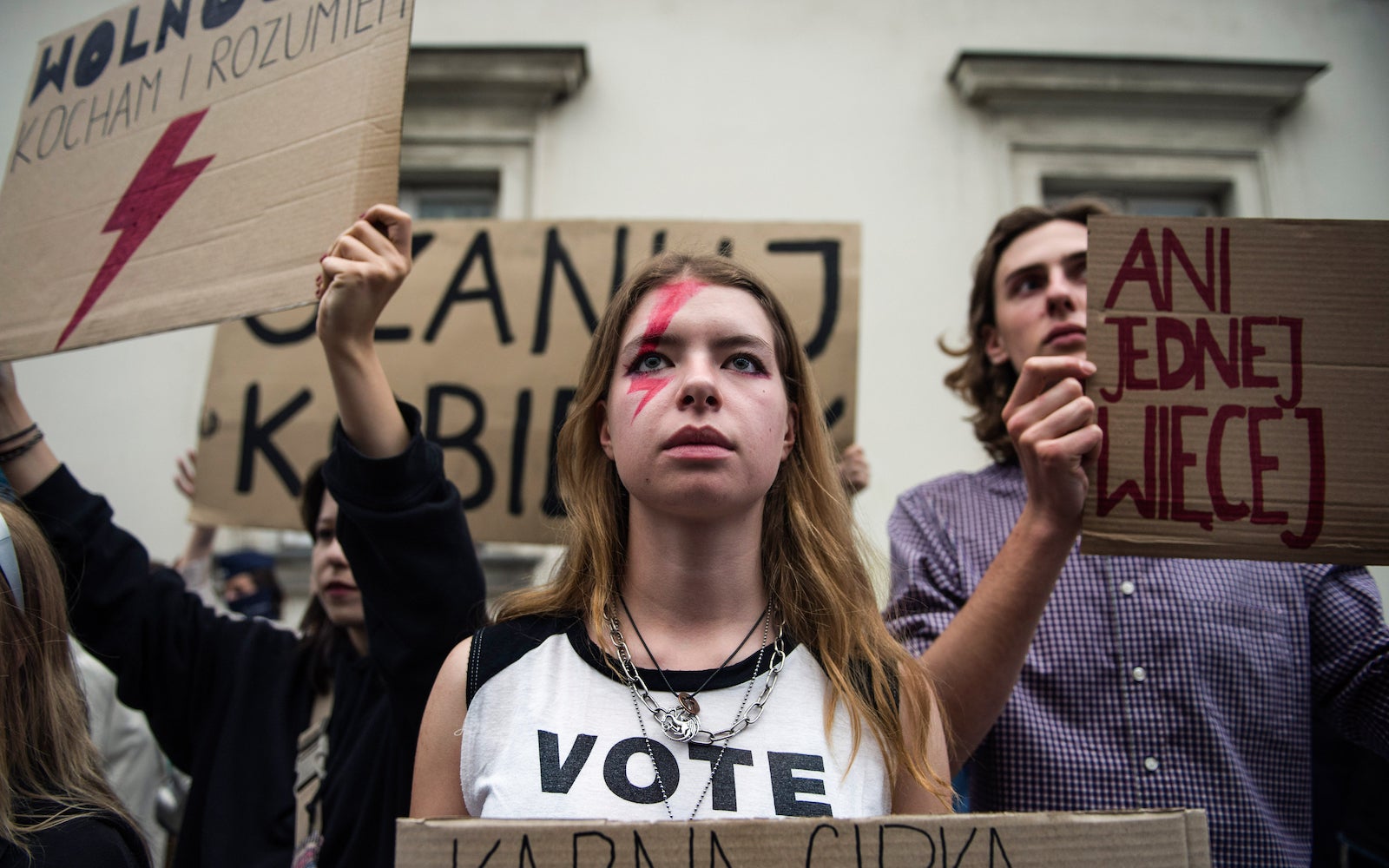 Thousands took to the streets in cities across Poland to protest a near-total ban on abortion after the death of another pregnant woman in a hospital in Nowy Targ, a town in southern Poland, May 24, 2023. 