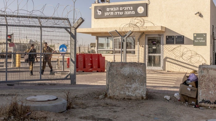 Sde Teiman, an army base in the Negev desert of Israel, on May 31, 2024.  