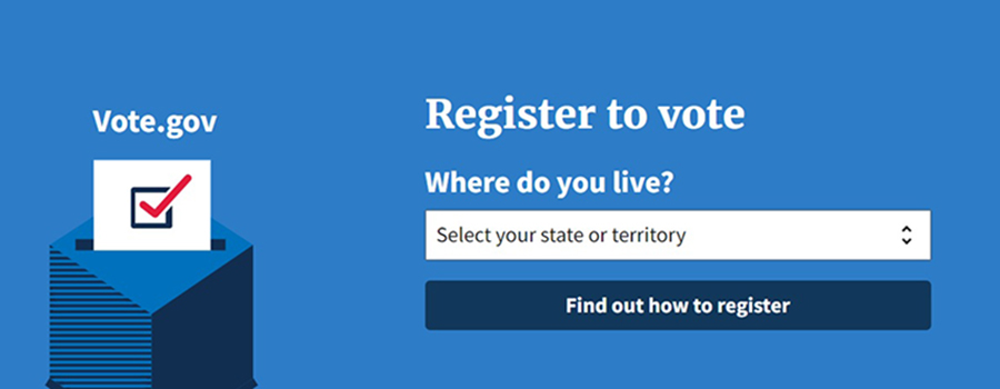 Register to vote or update your registration