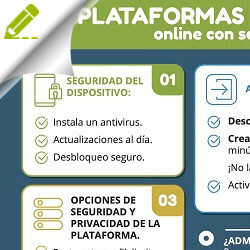 imagen gráfico: Configurar y utilizar plataformas educativas online con seguridad