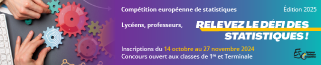 Compétition européenne de statistiques - ouverture inscriptions