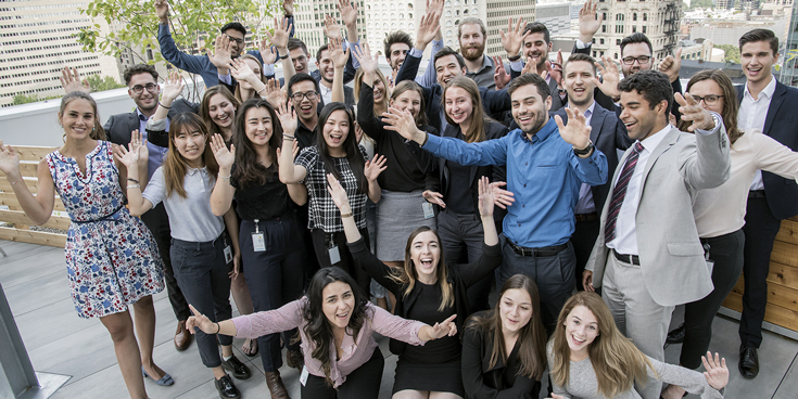 Interns at PSP Investments, Montréal