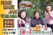 ��������L��@HOME MADE JAM WAKABA����̃W�����@140��×6�Z�b�g