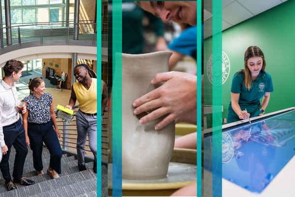 A collage of students from Jacksonville University's graduate programs.