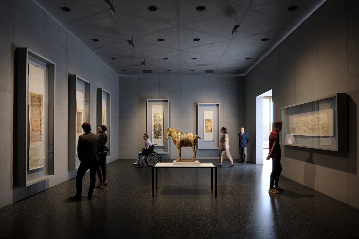 Interior gallery, exhibition level, Atelier Peter Zumthor/The Boundary