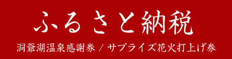 ふるさと納税｜洞爺温泉感謝券｜サプライズ花火券