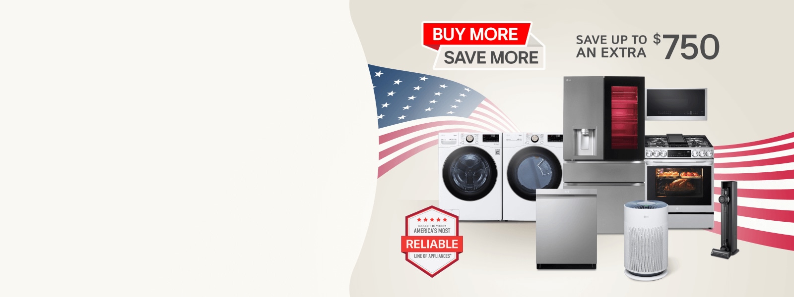 Desktop image for Save up to $750 when you bundle 5 eligible appliances