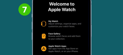 Step 7 - Pairing and cellular activation for your Apple Watch completed.