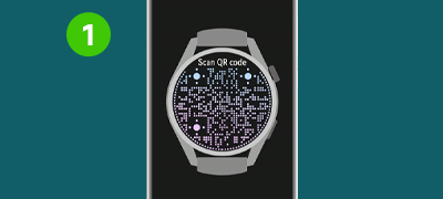 Step 1 - Scan QR code on your Huawei Watch 3 to download and install the Huawei Health App