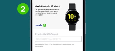 Set Up eSIM Cellular on Samsung Galaxy Watch Active2 Step 2