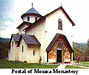 Entrance with the Portal of Moraca Monastery