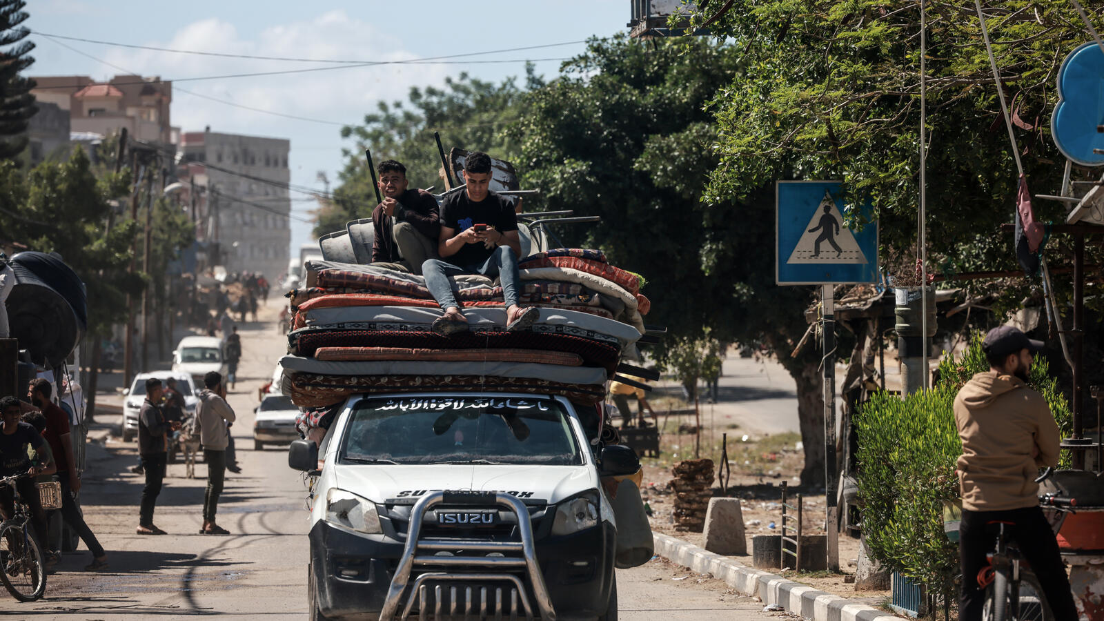 Displaced Palestinians in Rafah