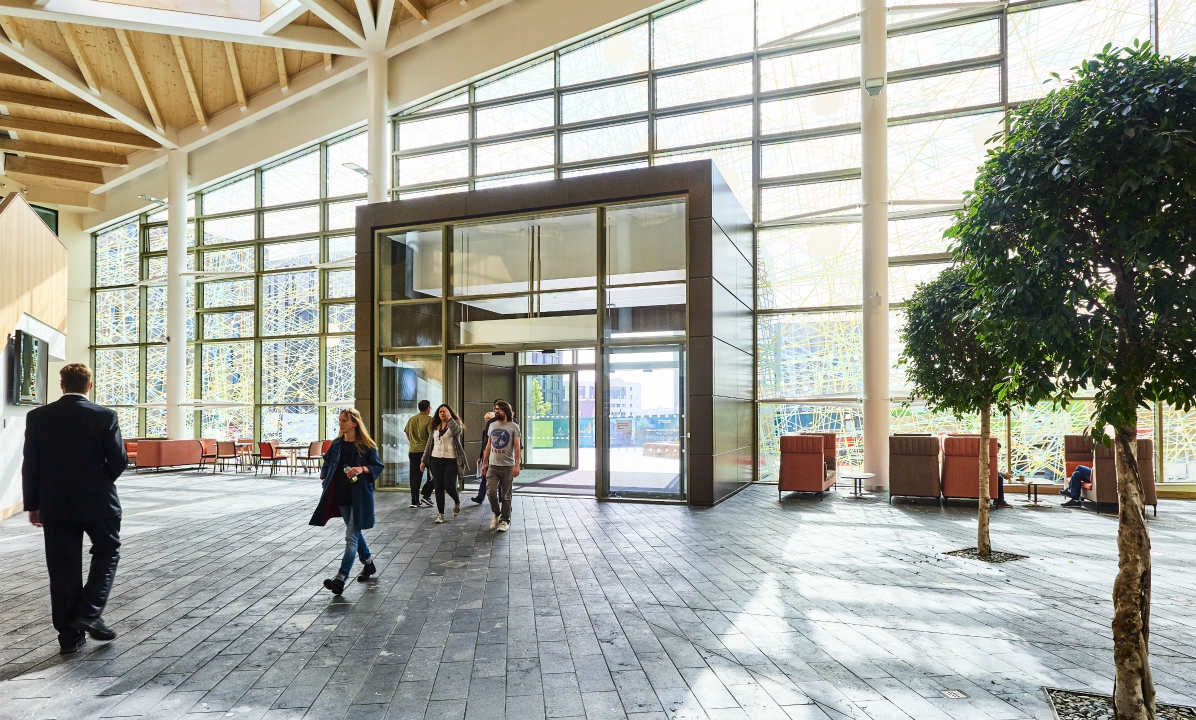 The foyer of our Urban Sciences Building.