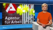 Moderatorin Susanne Stichler im Studio. © Screenshot 