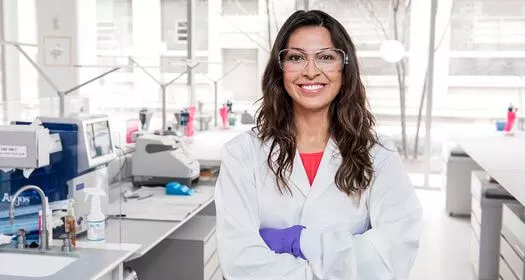 Female scientist in laboratory