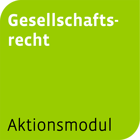 Ansicht: Aktionsmodul Gesellschaftsrecht