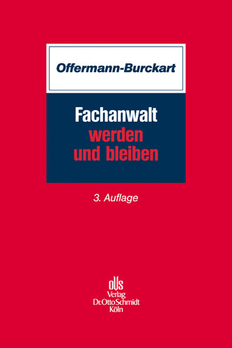 Ansicht: Fachanwalt werden und bleiben