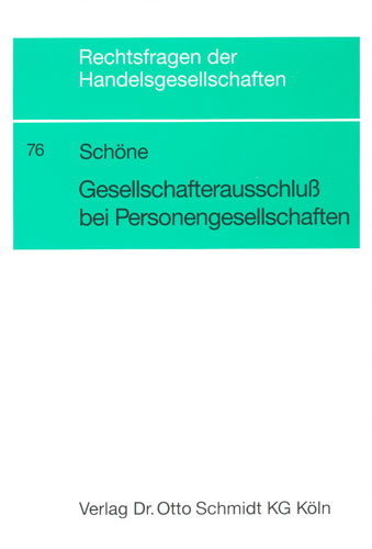 Ansicht: Gesellschafterausschluß bei Personengesellschaften