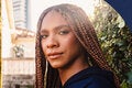 Closeup shot of woman of African descent