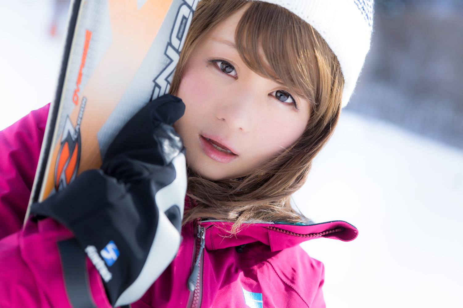 雪山美女レイヤリング