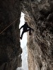 New mixed climb 'Birthday Crack' in Langental, Dolomites