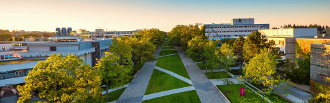 aerial view of campus