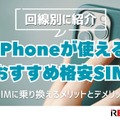 iPhoneが使えるおすすめ格安SIMを回線別に紹介！格安SIMに乗り換えるメリットとデメリットは？ 画像