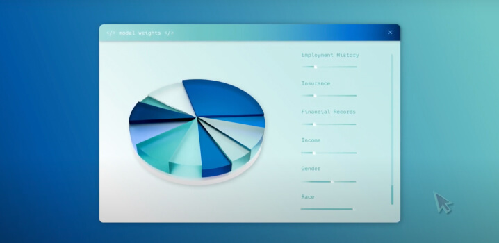 Screenshot of a pie graph