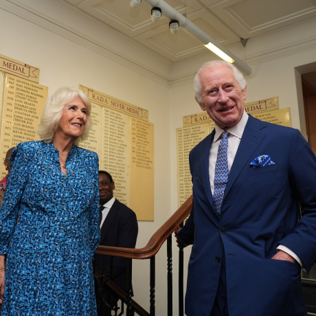 The King and Queen visit RADA